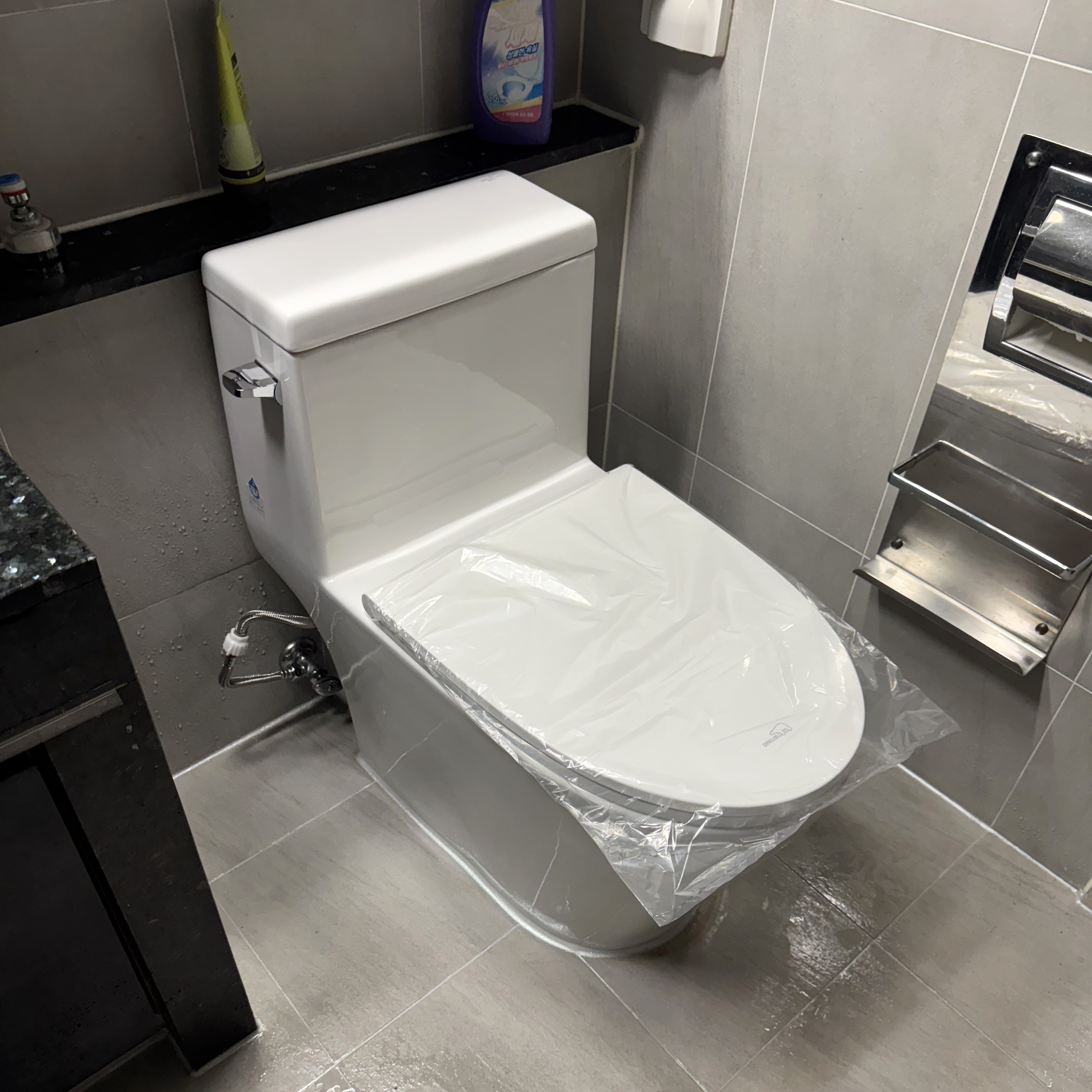 (부산 양산 울산 창원 마산 진해 장유 김해) 대림바스 원피스 양변기교체 CC-280 CC280 아덱스실리콘 마감 - 상세 이미지 4
