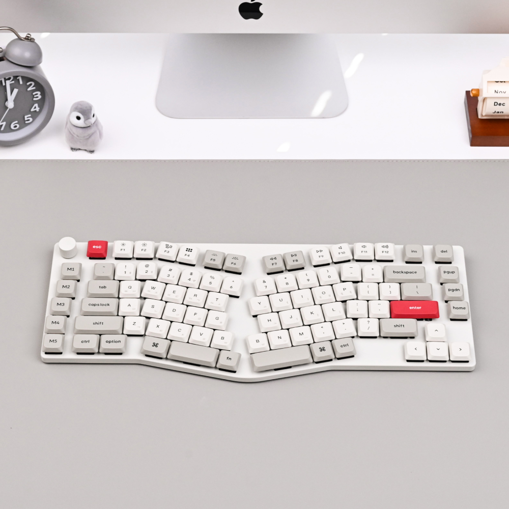 키크론 K15 PRO MAX 슬림 인체공학 키보드 손목보호 레트로, 저소음 적축