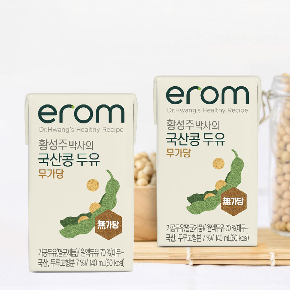 황성주 무가당두유 다이어트 무첨가 무당 저당 두유 140ml, 48개 - 상세 이미지 5