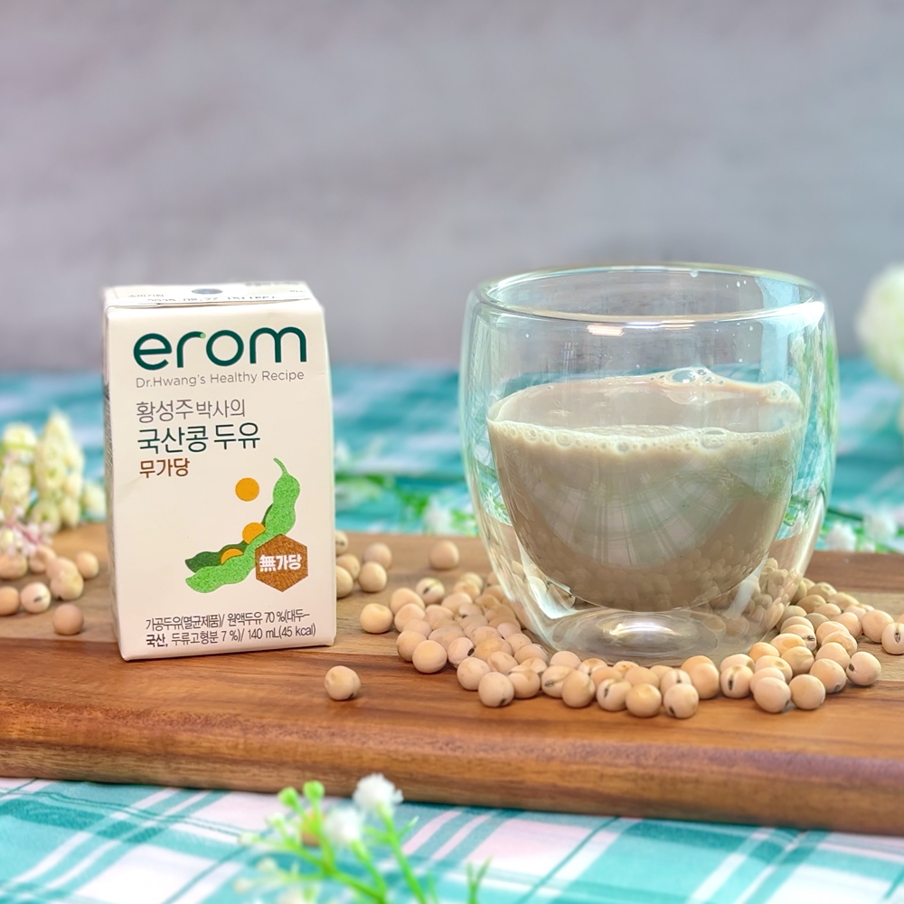 황성주 무가당두유 다이어트 무첨가 무당 저당 두유 140ml, 48개