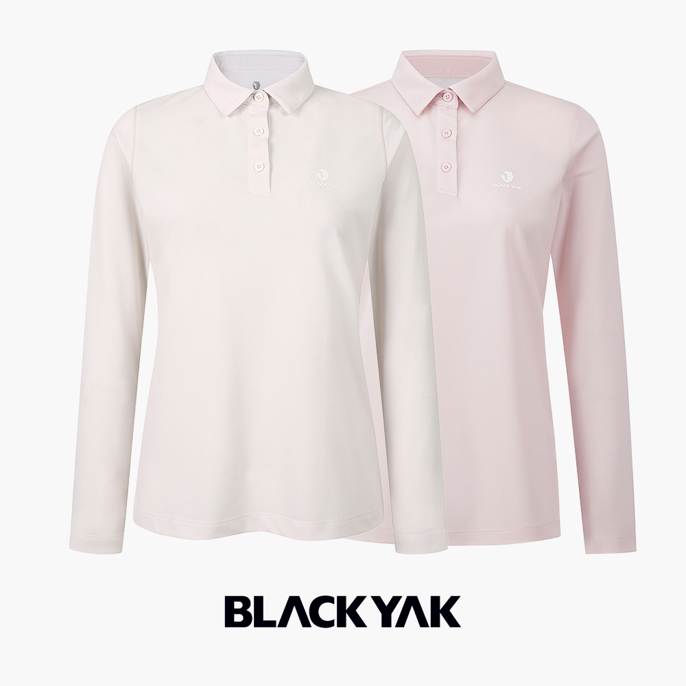 블랙야크 아웃도어 등산복상의 여성 카라 긴팔티셔츠