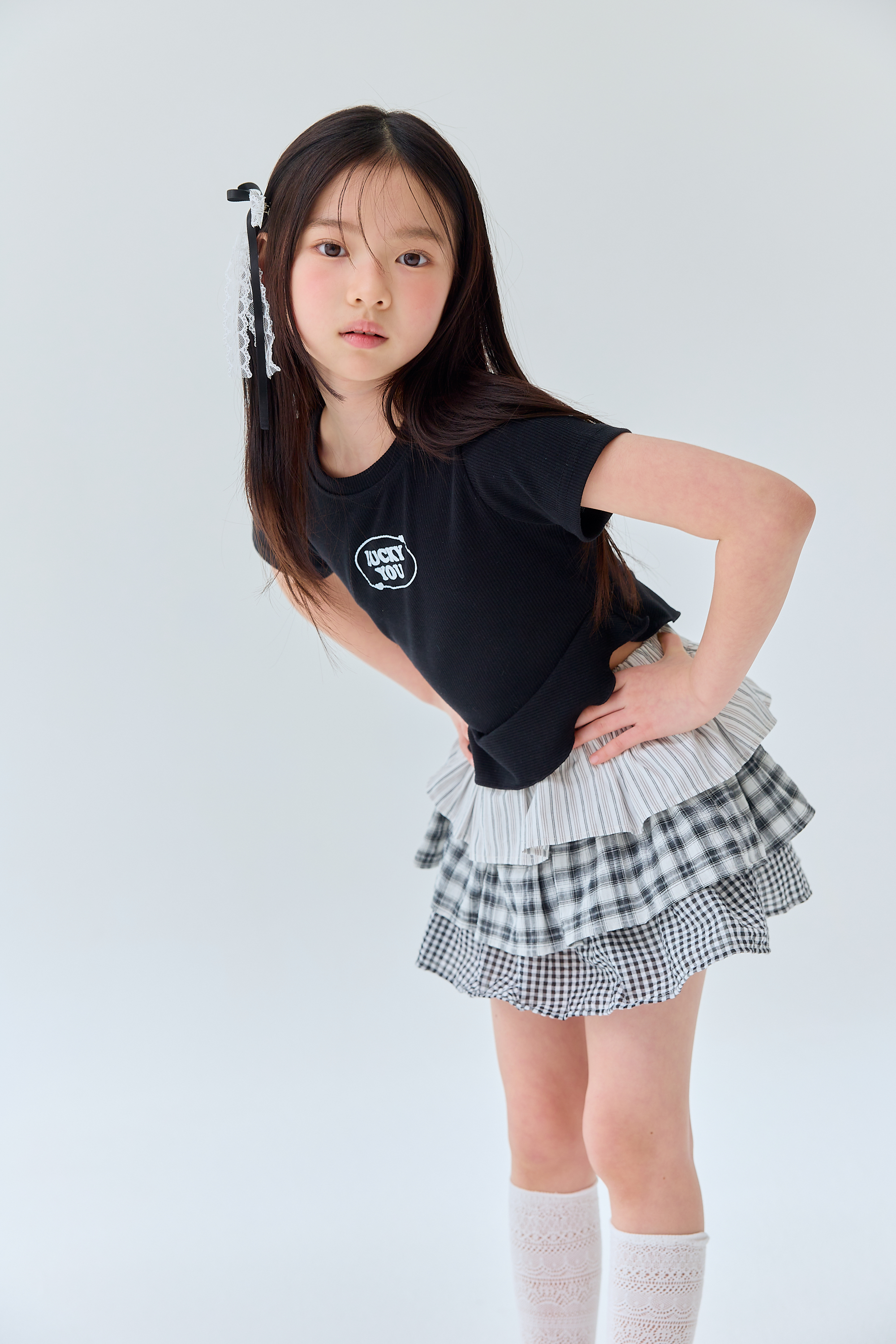 릴라 하모니골지티 25여름 주니어의류 여아반팔 아동여름상의 여아방송댄스 - 상품 이미지