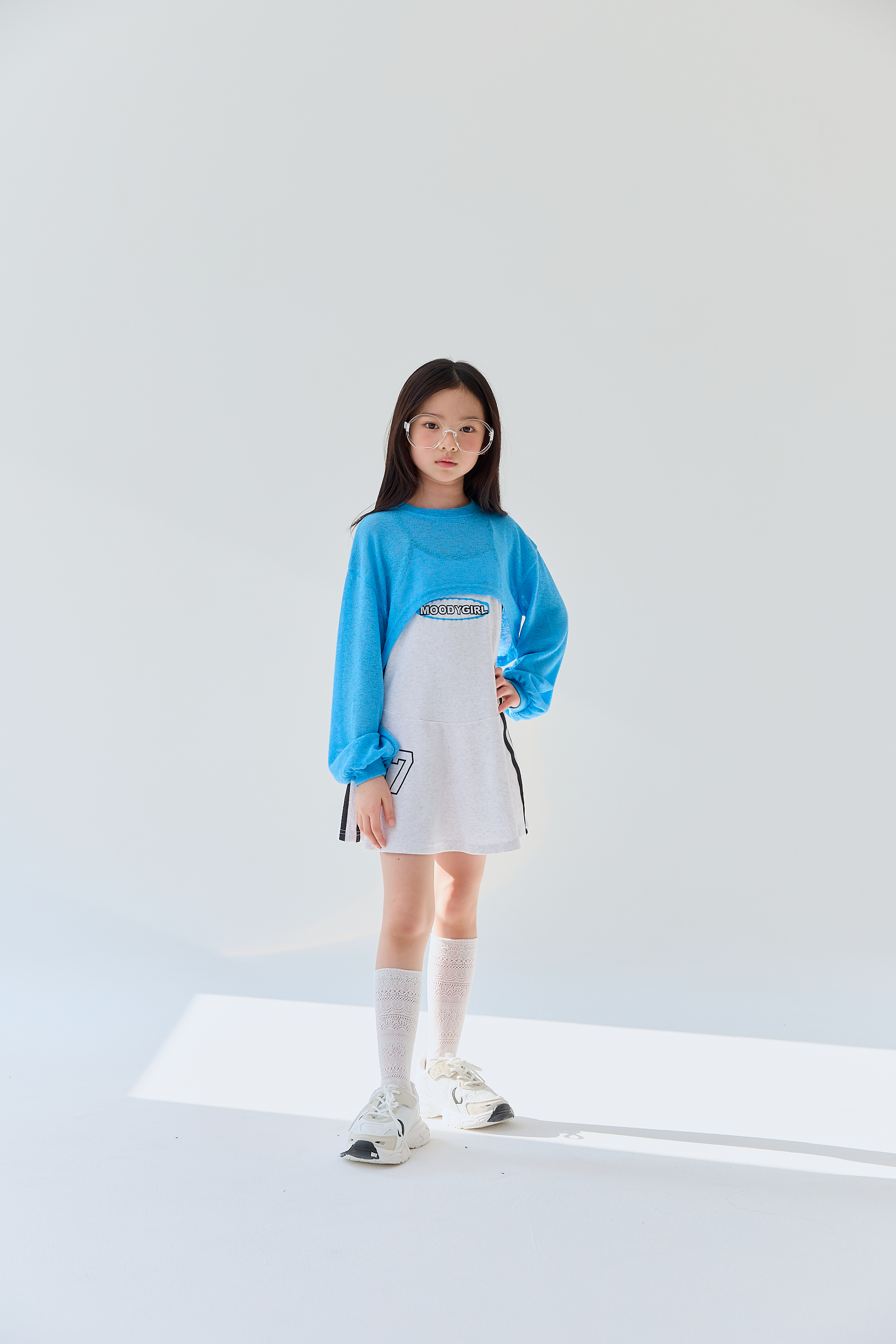 릴라 쏘쿨니트크롭티 25여름 주니어의류 여아반팔 아동여름상의 여아방송댄스 - 상세 이미지 2