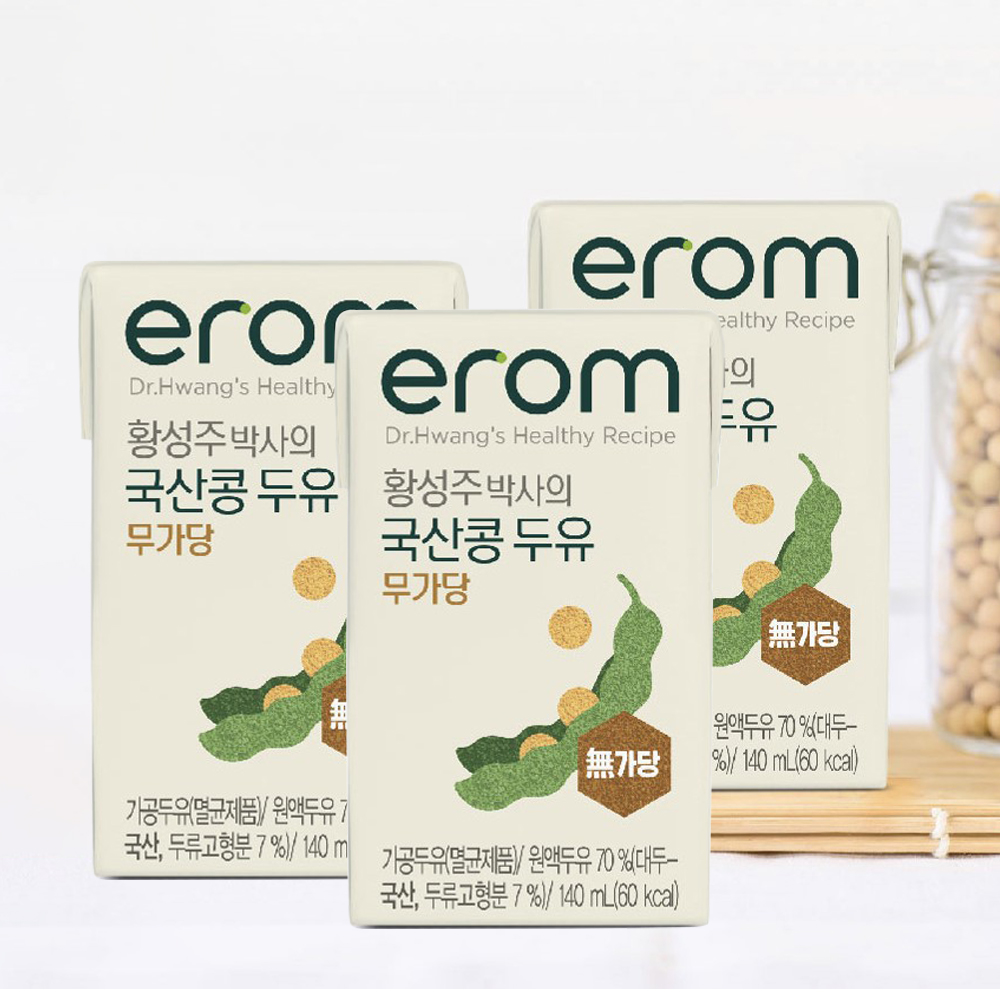황성주 무가당두유 다이어트 무첨가 무당 저당 두유 140ml, 72개 - 상세 이미지 5