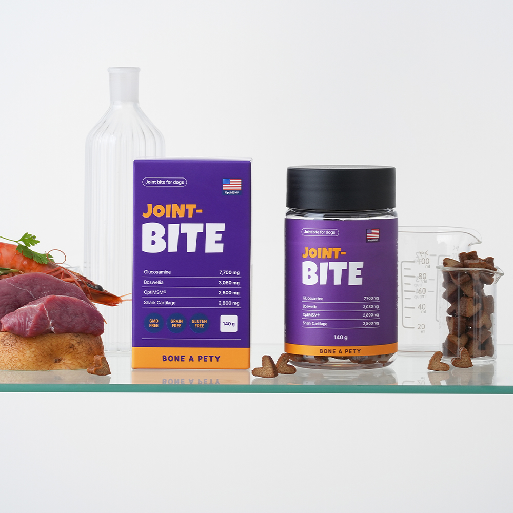 본아페티 초고함량 강아지 관절 영양제 슬개골 근육 관리용 조인트바이트 140g, 1개