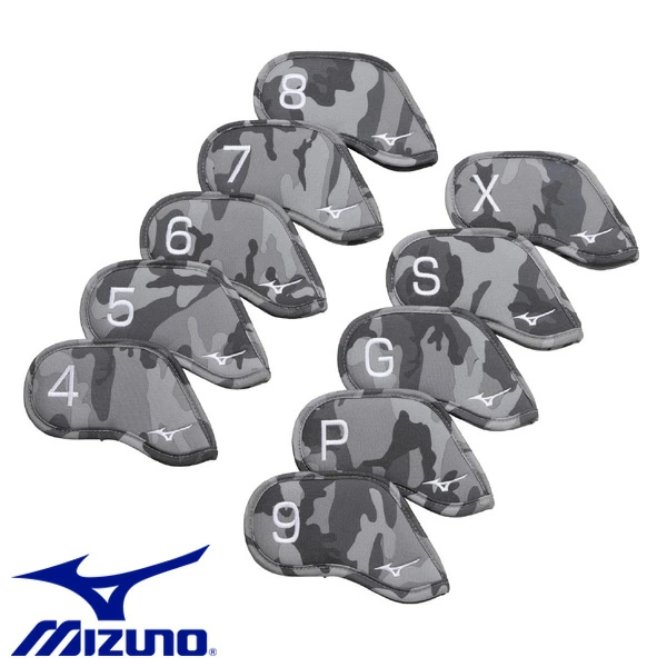미즈노 MIZUNO 골프 아이언 헤드커버 10개 세트 카모 - 상품 이미지