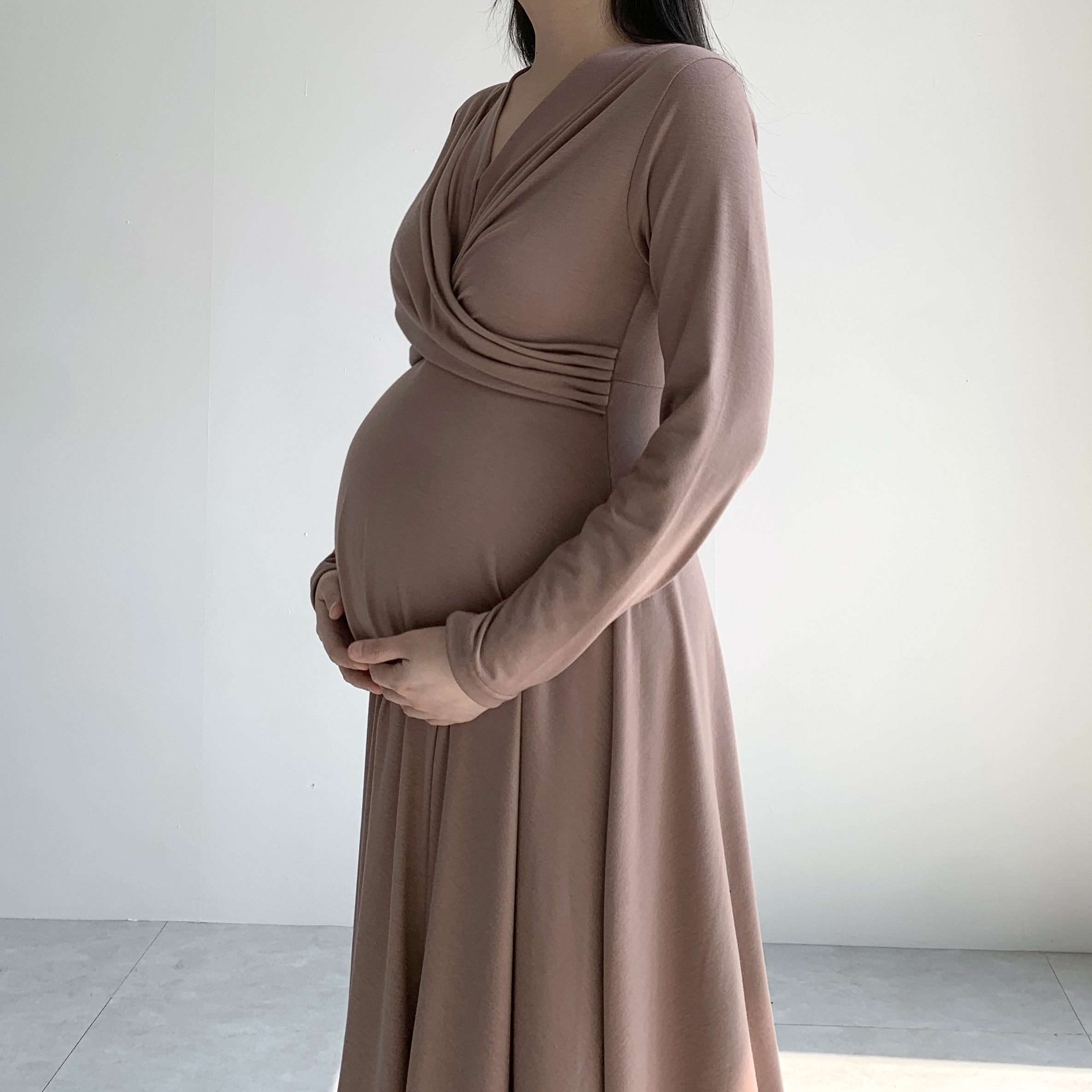 주수원피스 만삭촬영원피스 임산부 만삭사진 옷 - 상세 이미지 2