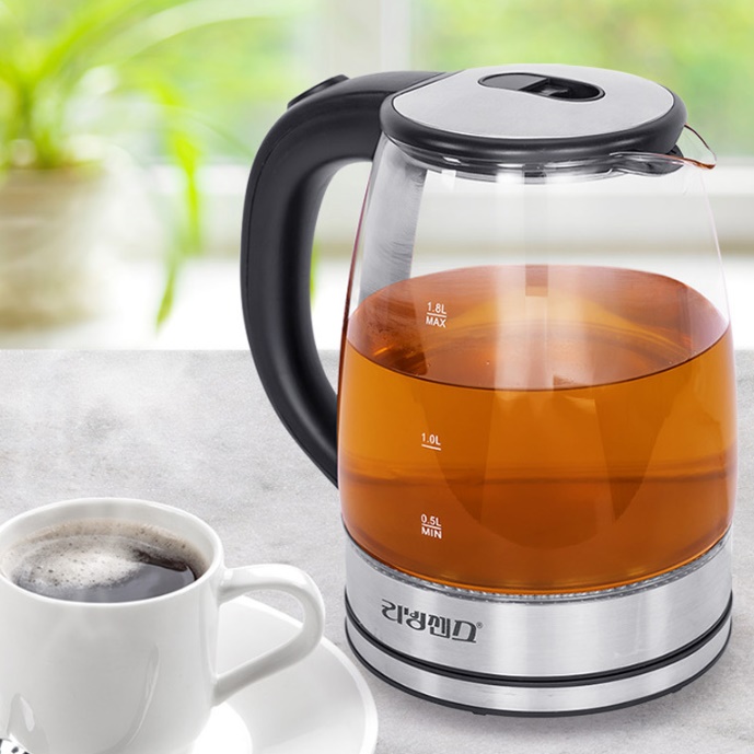 전기티팟 물끓이는포트 유리 차탕기 전기포트기