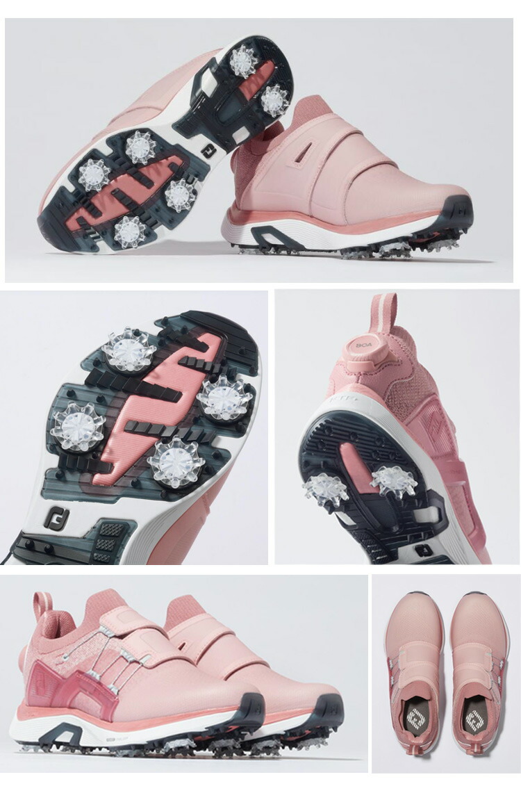 풋조이 FOOTJOY 여성 하이퍼플렉스 보아 골프화 3E 와이드 핑크 - 상세 이미지 2