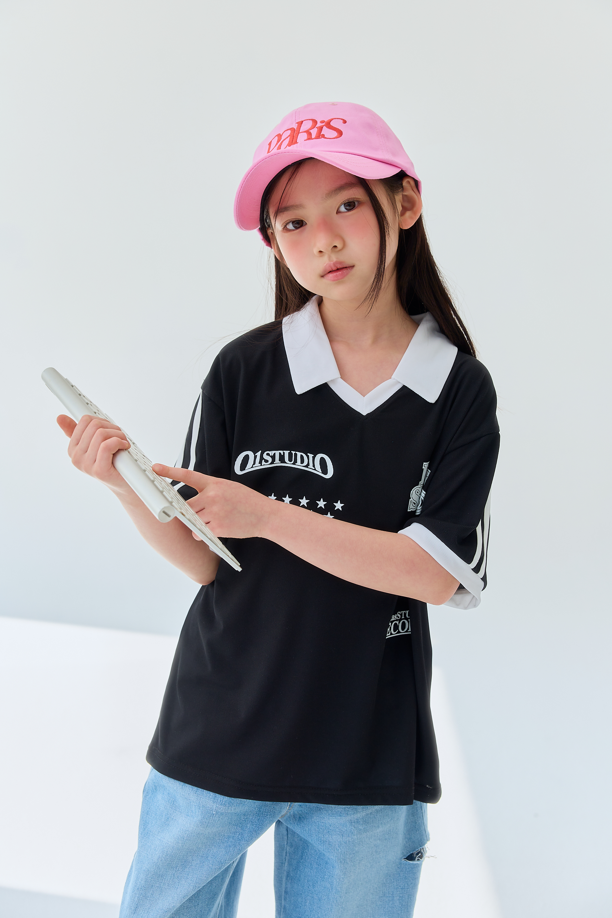 릴라 카라롱티 25여름 주니어의류 여아반팔 아동여름상의 여아방송댄스 - 상세 이미지 5