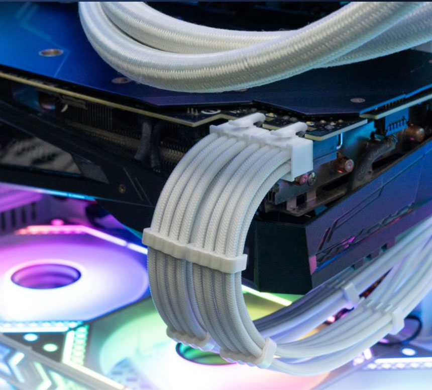 SGMK 슬리빙 케이블 세트 그래픽카드 8핀 연장 케이블 CPU 메인보드 GPU - 상세 이미지 4