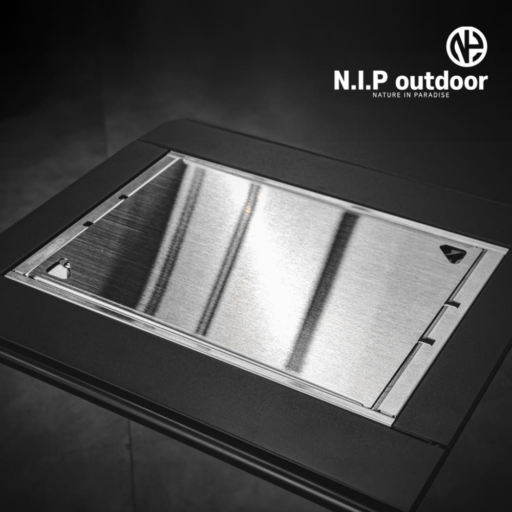 N.I.P 플랫버너상판 IGT 탑플레이트 스테인리스 IN 실버