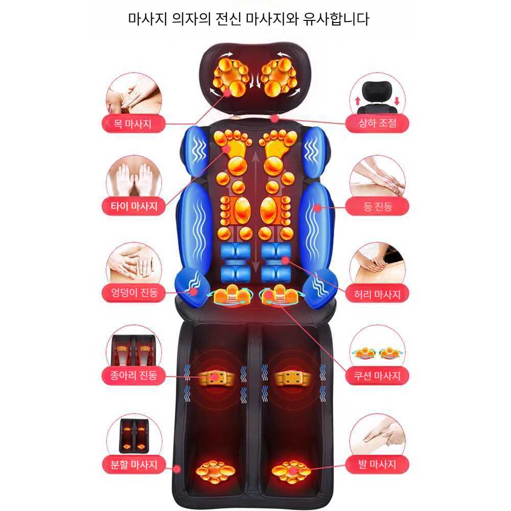 전자동 다기능 경추 요추 가정용 전신 마사지기 럭셔리 하이엔드(쿠션) - 상세 이미지 2