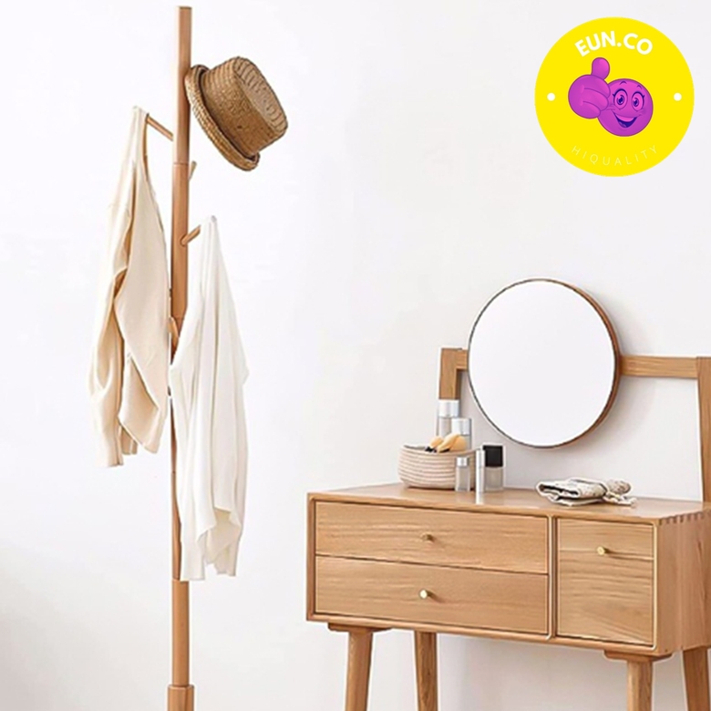 원목 인테리어 행거 사무실 옷걸이 행어 튼튼한 스탠드형 옷거치대