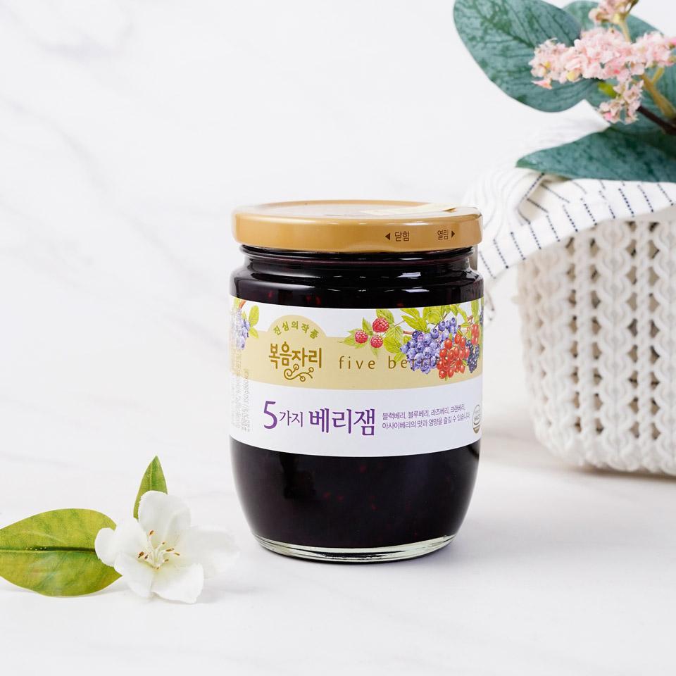 메가마트 복음자리 5가지 베리잼 350g - 메인 이미지