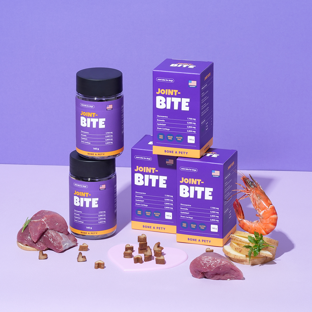 본아페티 초고함량 강아지 관절 영양제 슬개골 근육 관리용 조인트바이트 140g, 1개