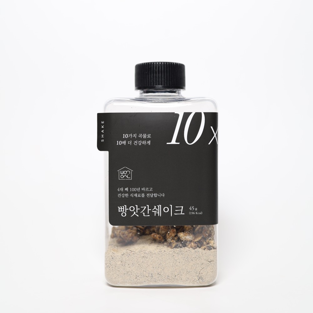 빵앗간며느리 국산 블랙푸드 곡물 선식쉐이크 (서리태,흑임자,흑미) 45g, 7개 - 상품 이미지