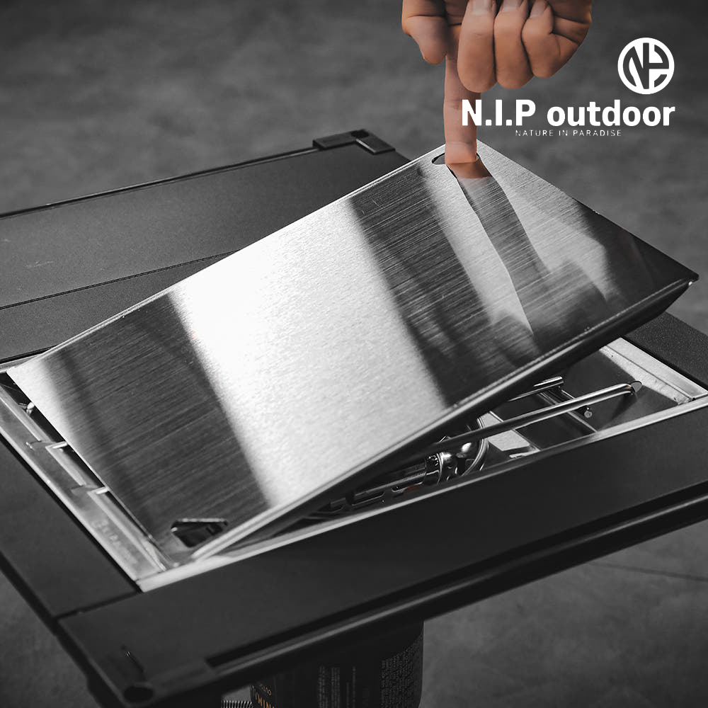 N.I.P 플랫버너상판 IGT 탑플레이트 스테인리스 IN 실버