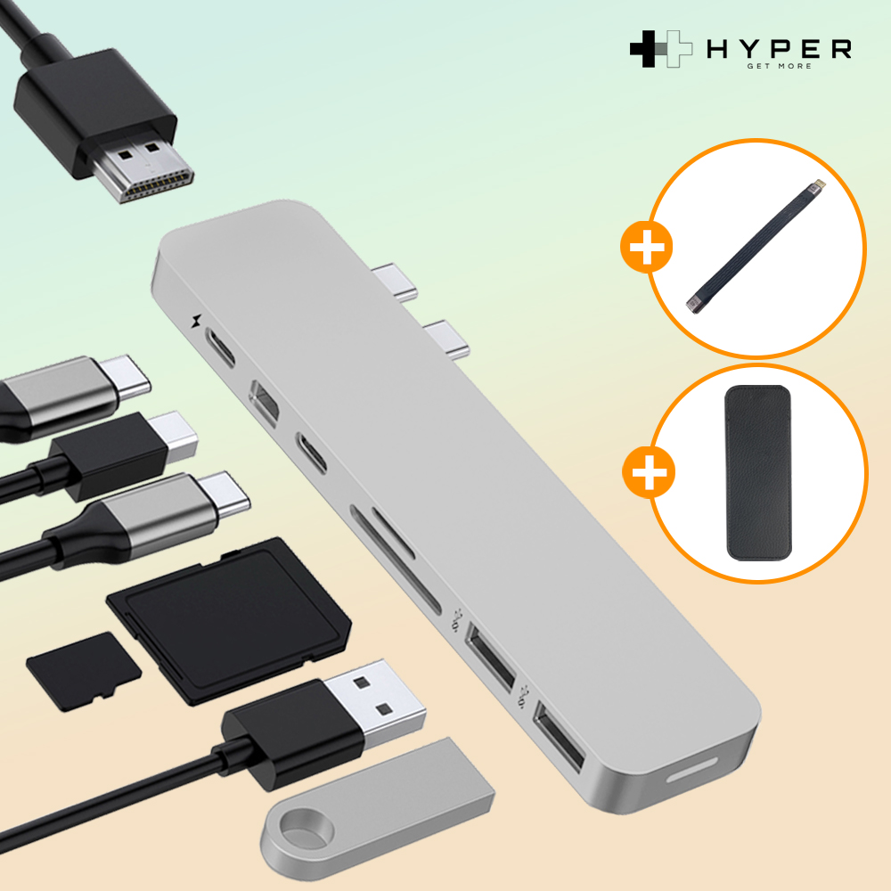 맥북 커넥터 도킹스테이션 8in2 젠더 노트북 멀티 허브+C타입 연장케이블