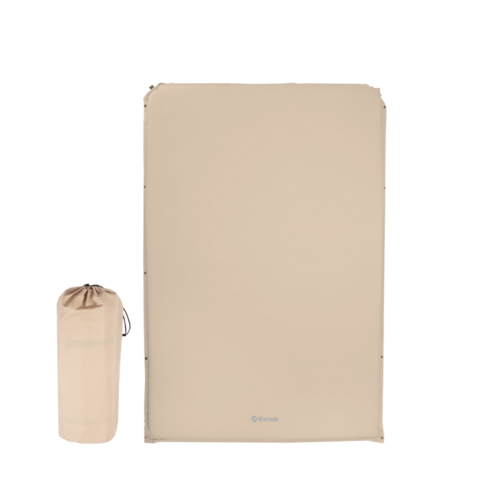 카르닉 톤온톤 자충매트 에어 캠핑 매트 캠핑용 휴대용 매트리스 차박 더블, 6cm, 베이지