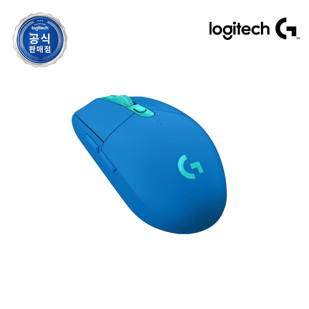 로지텍코리아 공식 G304 Lightspeed 게이밍 마우스 블루