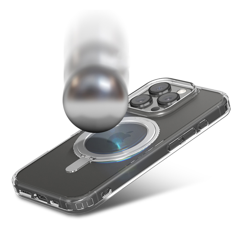 고부기 맥세이프 360도 회전 링 거치대 스탠드 클리어 케이스 애플 투명, 아이폰15 이미지 7