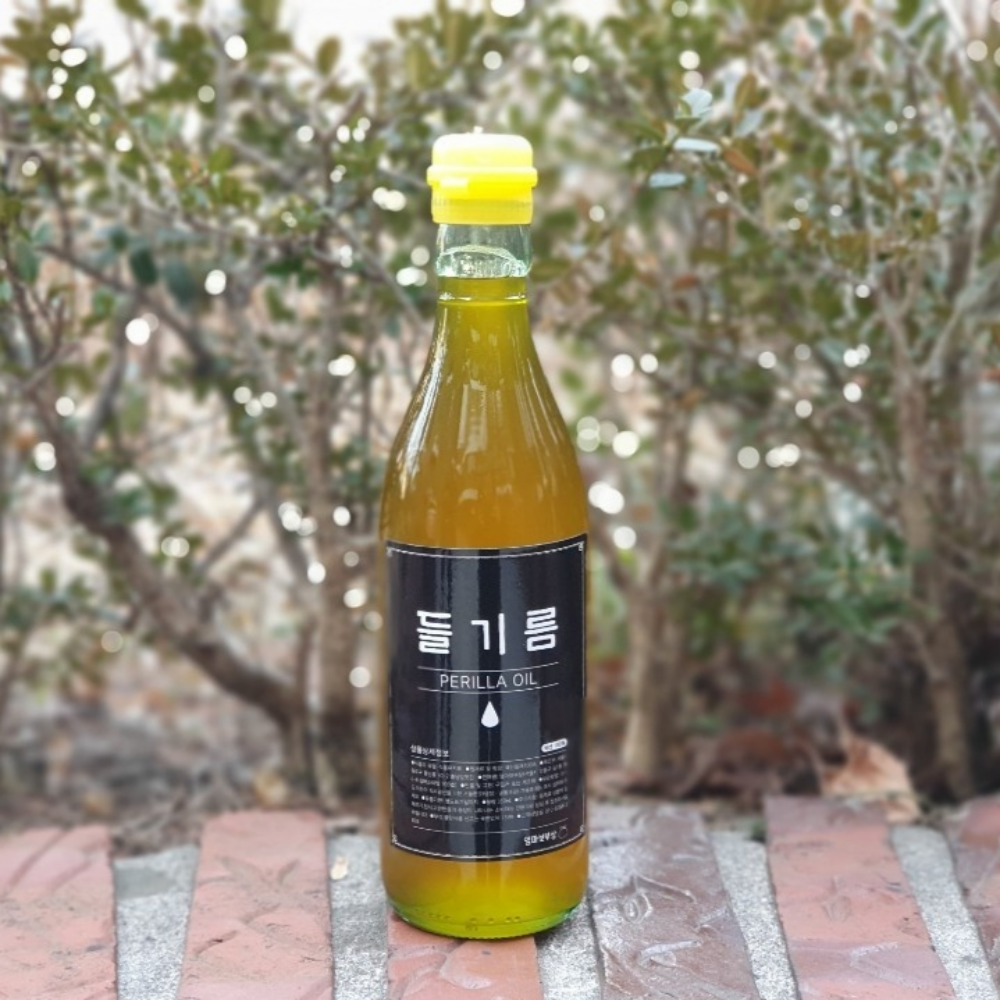 방앗간 들기름 저온 압착 국내산 국산 300ml - 상품 이미지