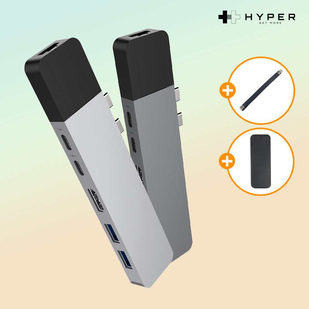 노트북 맥북 모니터 포트 6in2 HDMI USB연결 랜선젠더+C타입 연장케이블