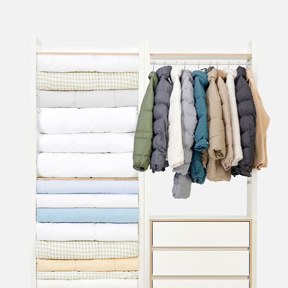 브랜든 아우터 압축 파우치 M 2개 옷장 정리