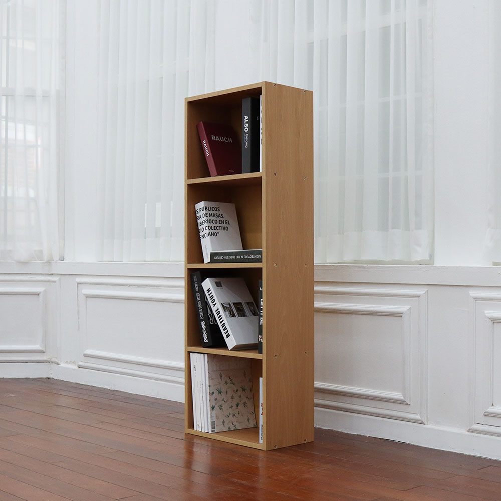 루이스 H1200 책장 400x240x1200mm, 4단, 메이플 - 메인 이미지