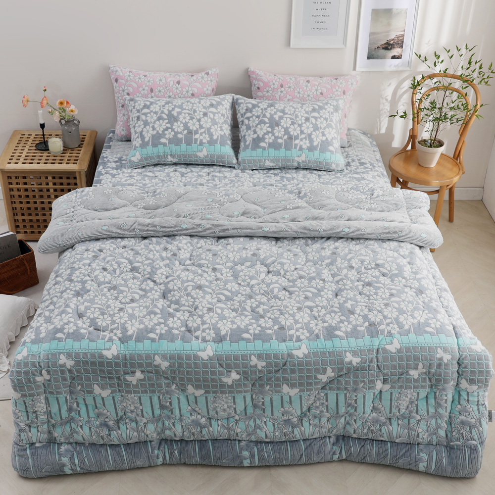 밍크 극세사 5미리 알러지케어 먼지없는 따뜻한 두꺼운 겨울 극세사 차렵 이불 SS