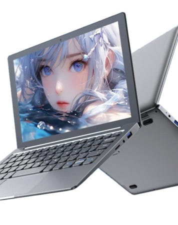 [해외]소형 노트북 10인치 초경량 초박형 가벼운 업무용 인강용 미니 컴퓨터 휴대용 A.소형 노트북 그레이 10.1인치