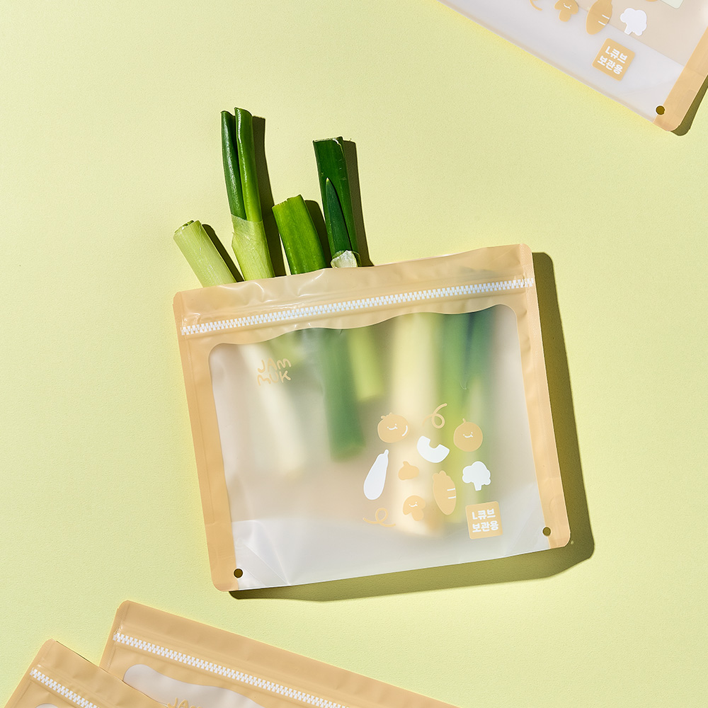 잼먹 지퍼꽉 이유식 큐브 보관함 준비물 M 24매