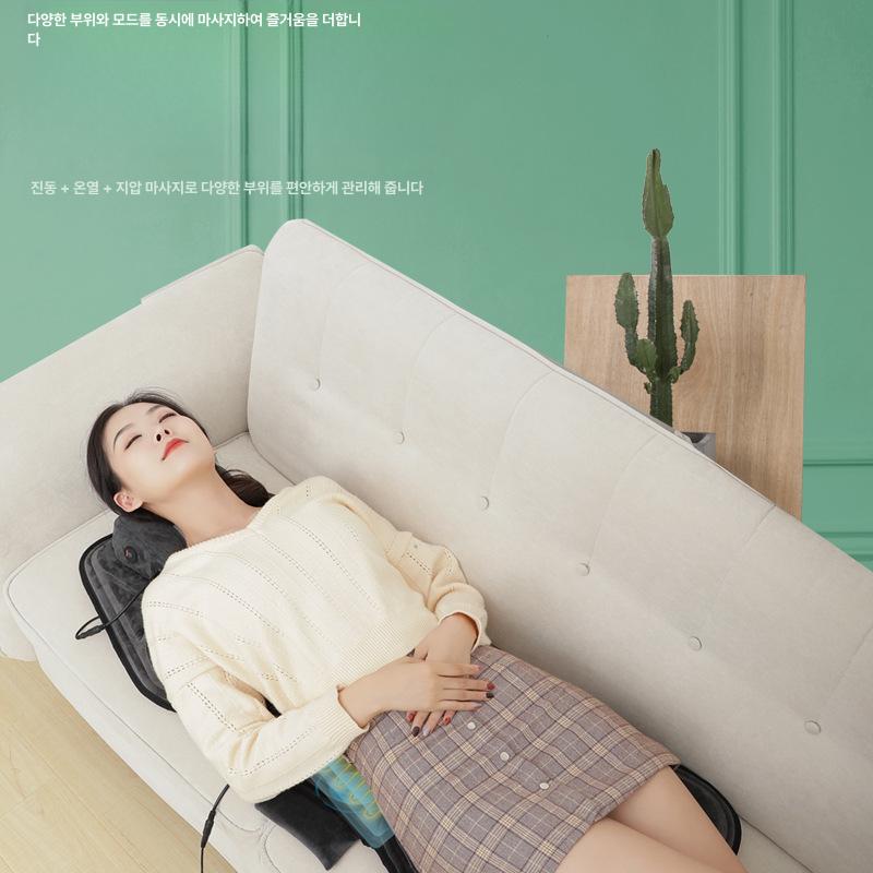 자동차 마사지 등받이 좌석 시트 온열 의자 쿠션 안마 클래식 12V 소형차 - 상세 이미지 4