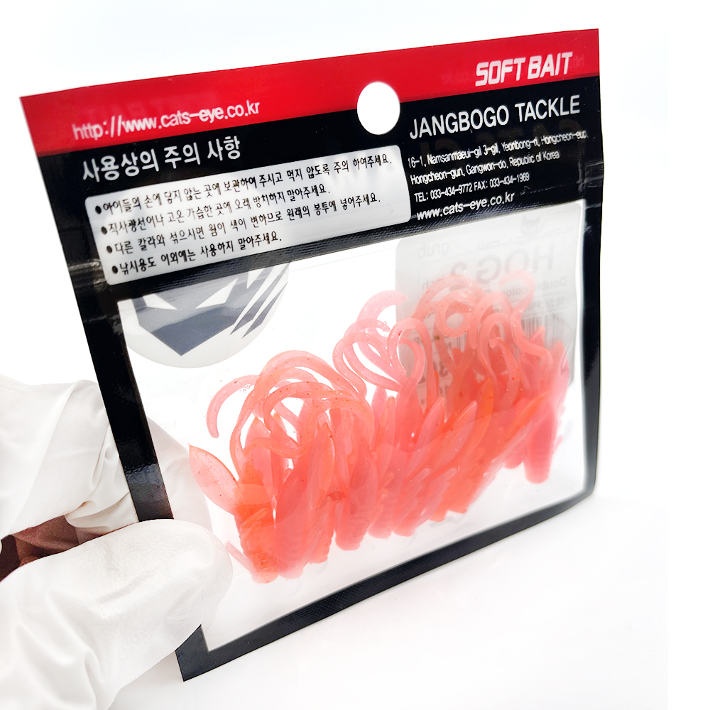 캣츠크로우 비비호그웜 쏘가리웜 꺽지웜 NO.302, 5cm(2인치) - 상세 이미지 5