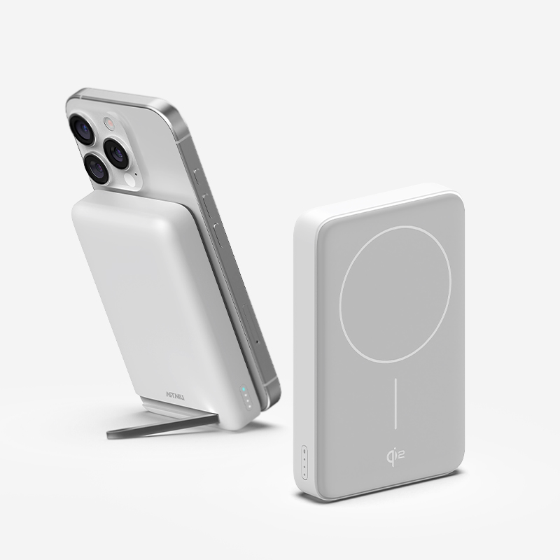 Qi2 15W 맥세이프 초고속 무선 보조배터리 10000mAh QB110 화이트