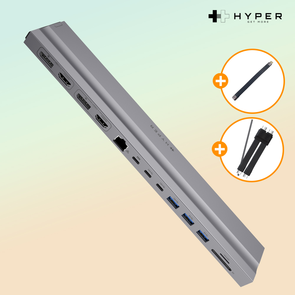 맥북도킹 13in2 노트북 멀티 썬더볼트 도킹스테이션 포트 확장 허브+연장케이블