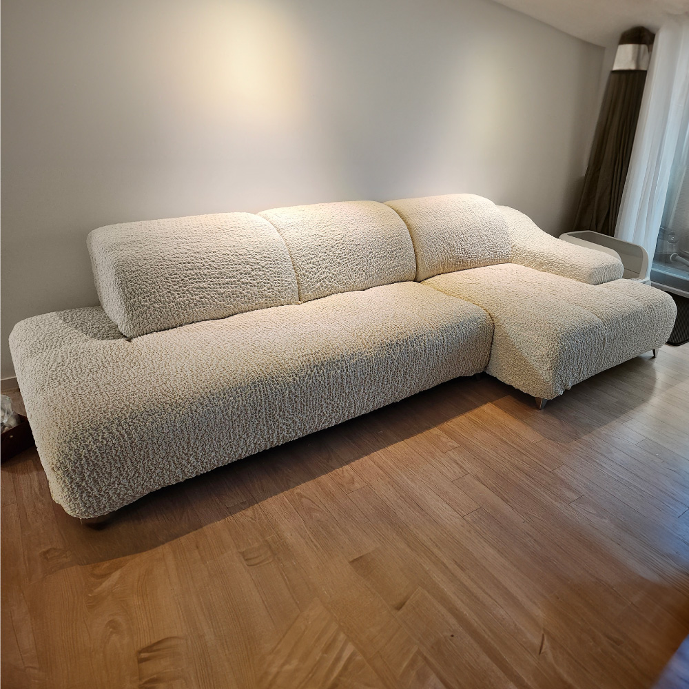 부드러운3D팝콘 가죽 쇼파커버 제작 쇼파천커버 천갈이 만들기 소파덮개 1인 2인용 카우치