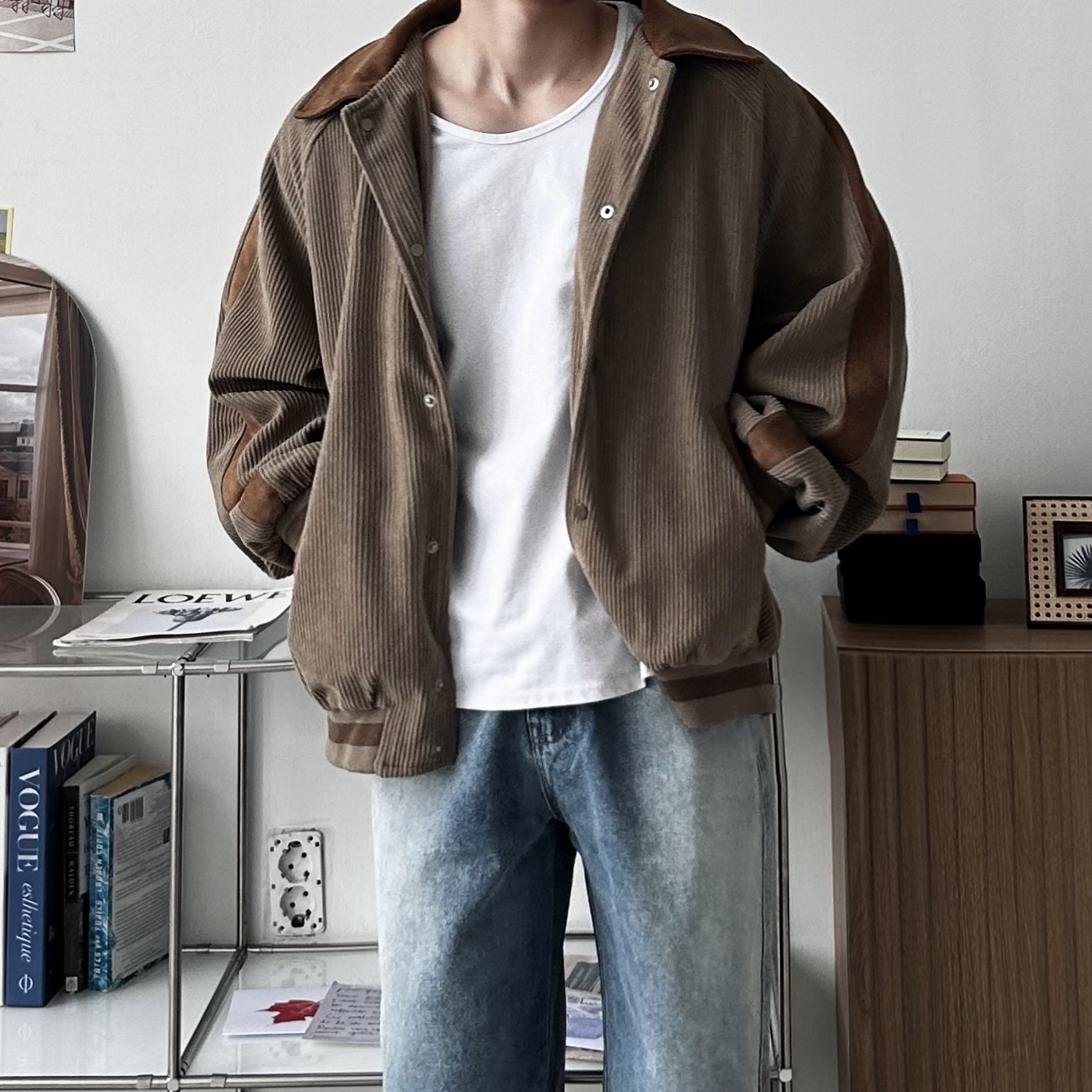 남자코듀로이자켓 골덴자켓 - 상세 이미지 4