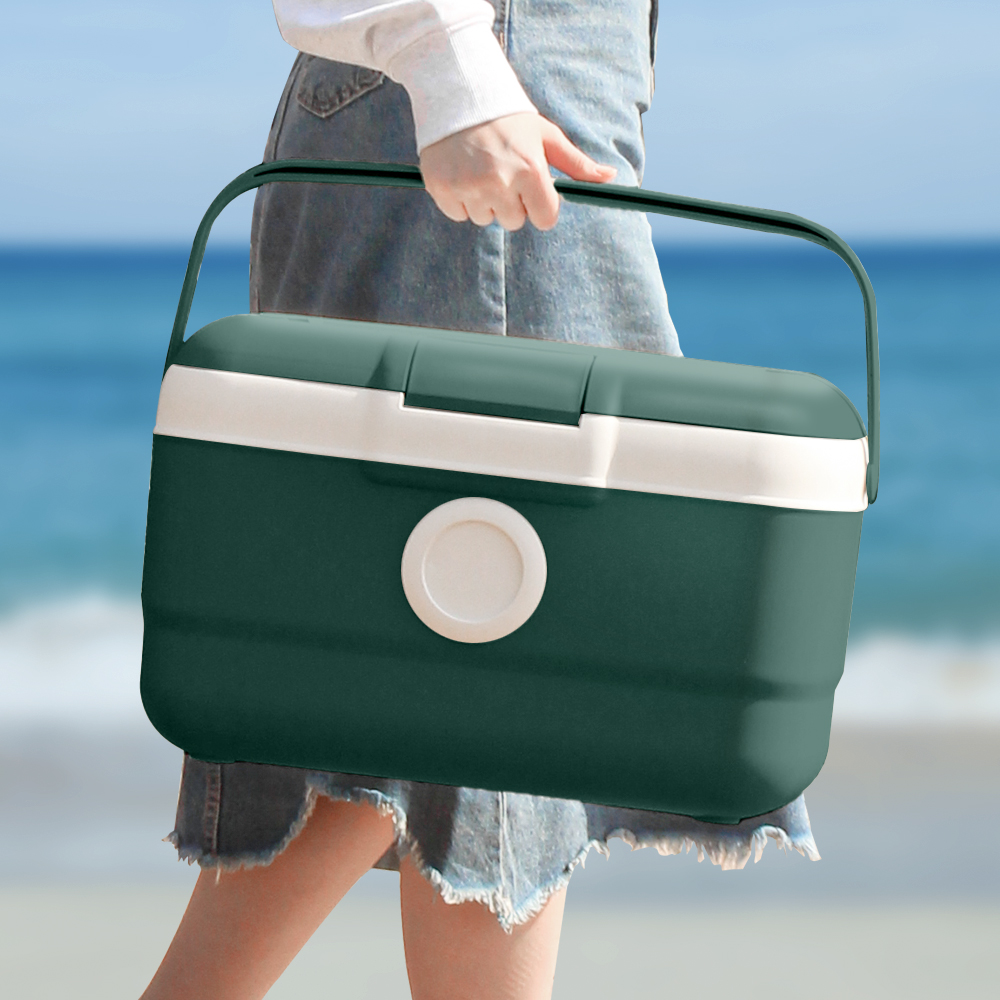 휴대용 보냉 도트 캠핑용 아이스박스 21L