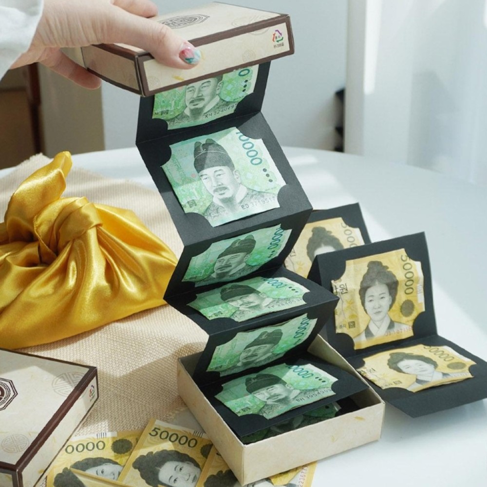 떡박스 반전 병풍 용돈 박스 부모님 생신 용돈봉투 어버이날 명절 이벤트 선물