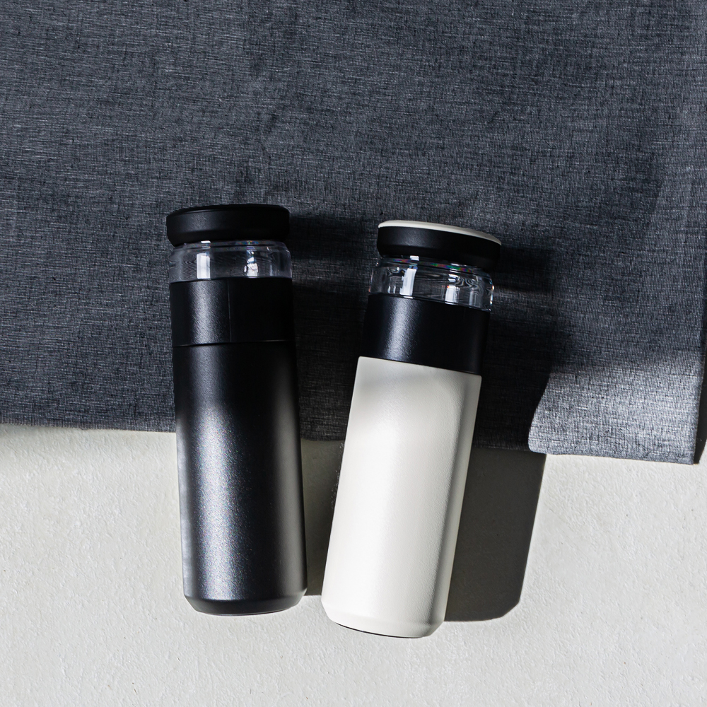 칼딘 클린 티 텀블러 보온보냉 미니 스텐 텀블러 400ml, 아이보리 - 상세 이미지 4