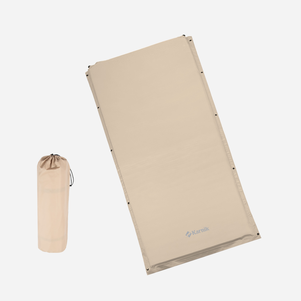 [N배송] 카르닉 톤온톤 자충매트 에어 캠핑 매트 캠핑용 휴대용 매트리스 차박 싱글, 6cm, 베이지