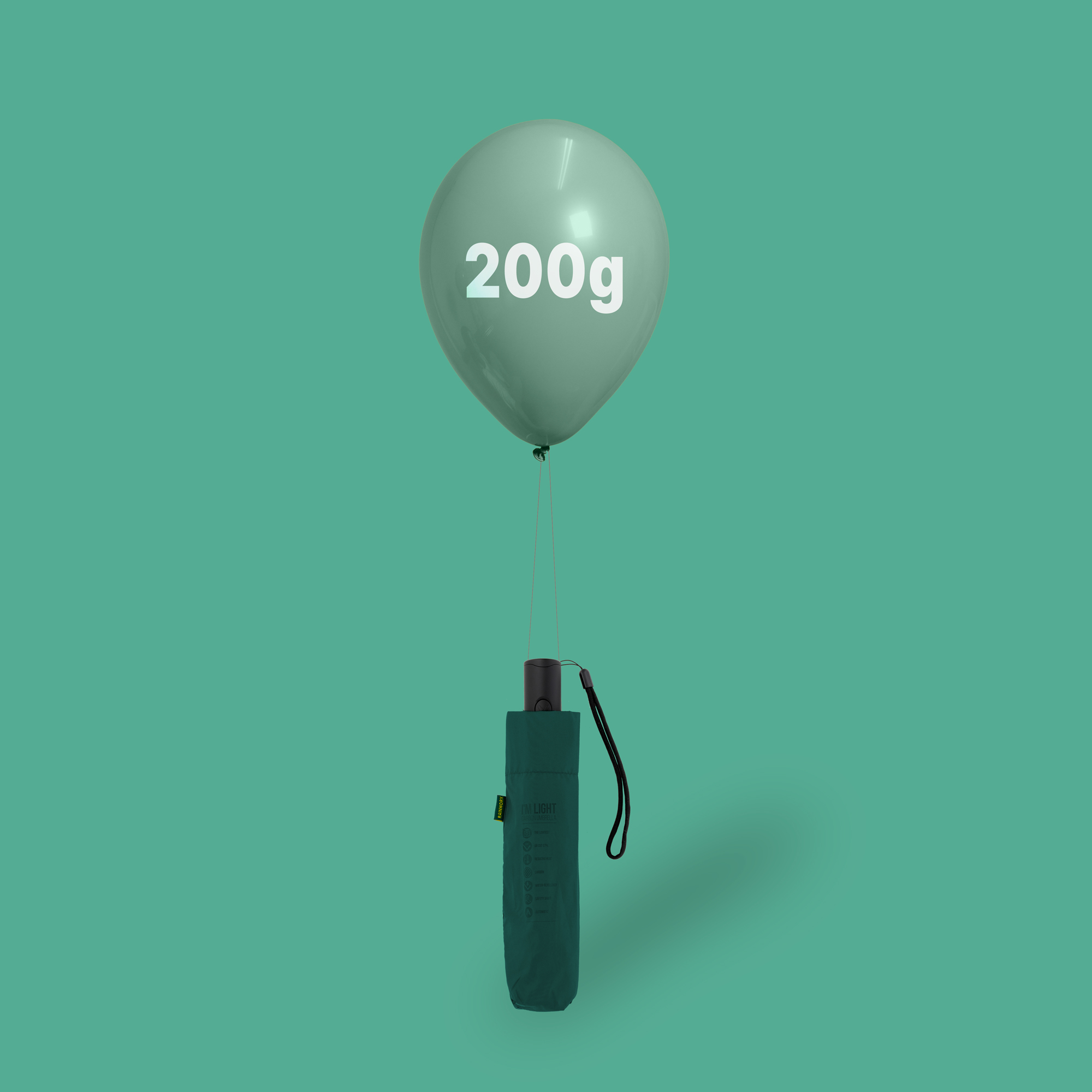 레인웍스 3단 카본 자동 우산, 200g 초경량, 방풍, UV차단, 튼튼한 방수원단