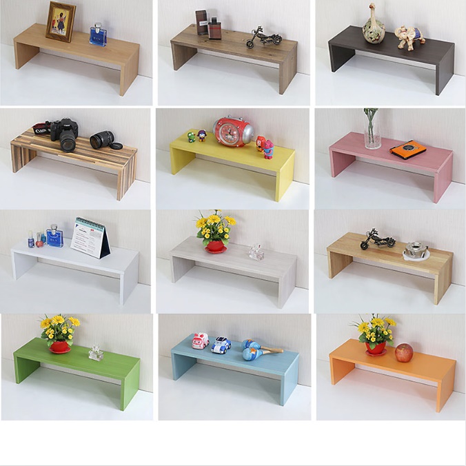 ㄷ자 나무 선반 얇은 선반 폭 좁은 선반 식탁 정리대  - 상품 이미지