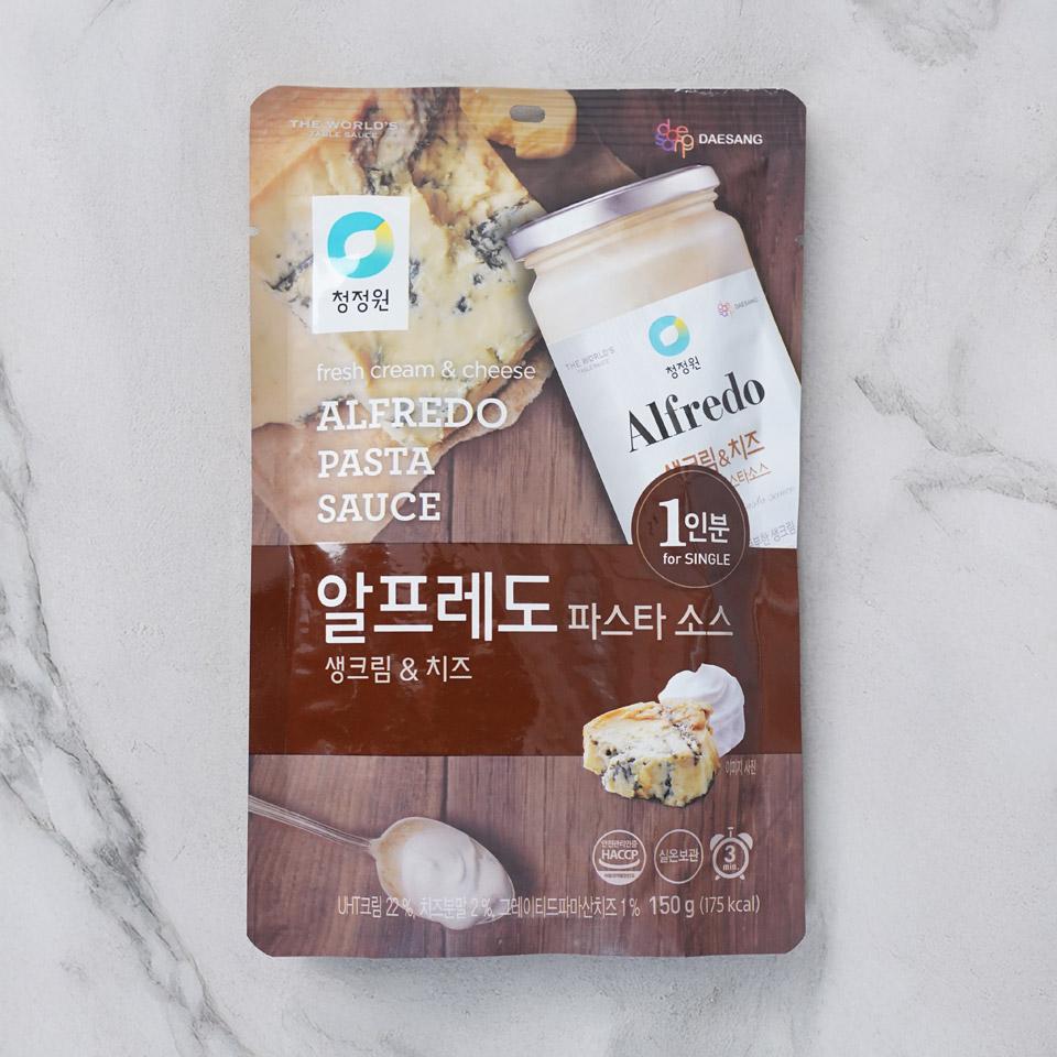 메가마트 대상 청정원 싱글파우치 알프레도소스 150g - 상품 이미지