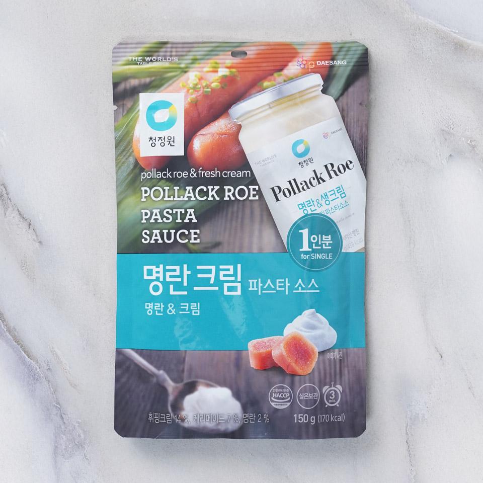 메가마트 대상 청정원 싱글 파우치 명란 크림소스 150g - 메인 이미지