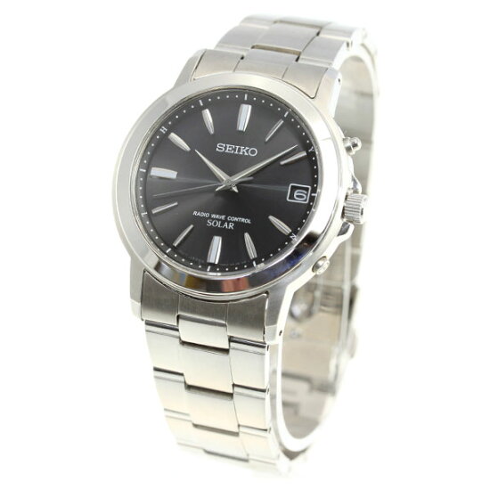세이코 SEIKO 솔라 라디오컨트롤 에코드라이브 남성 손목시계 검판 SBTM169 - 메인 이미지