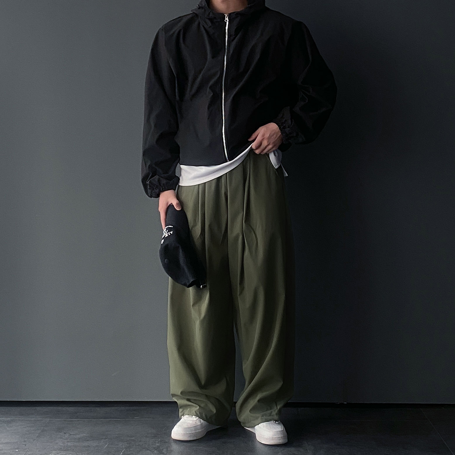 벌룬팬츠 남자바스락팬츠 남자통바지 - 상세 이미지 2