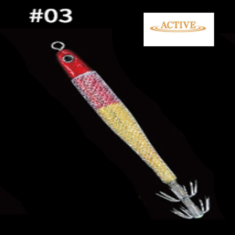 바다루어 엑티브 슬로우폴 한치 이카메탈 오모리그 에기 루어 슷테 봉돌 레드헤드, 45g - 상품 이미지